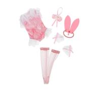 Milisten 1 Set Vestiti Per Bambole Accessori Per Bambole Per Il Vestito Abbigliamento Per Bambole Per Ragazze Accessori Delle Bambole Costume Da Coniglietto Per Poliestere