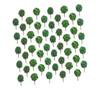 Milisten 100 Model Building Trees Set Durable Plastic Miniature Fake Trees for DIY Table Railway Architectural Scenery Landscape Plants for Small Spaces