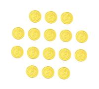 Milisten 100 Pezzi monete d'oro simulate giocare per i piccolo gioco giocare a soldi mini giocattoli con monete d'oro giocattoli di monete d'oro pirata