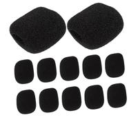 Milisten 100pezzi Spugna per Microfono Antivento Protezione per Microfono da Bavero Morbida Adatta per Studi di Registrazione Conferenze Palchi