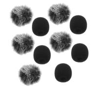 Milisten 10pezzi Coperture per Microfono Parabrezza per Microfono Protezione dal Vento Uso Interno ed Esterno Adatto per Discorsi Canto e Registrazione Vocale