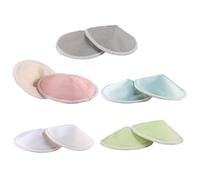 Milisten 10pezzi Coppette Anti-galattorrea Strati Lavabili e Traspiranti per Reggiseno da Allattamento Forma Ciotola per Protezione Durante Allattamento Adatte per Donne in Colore Casuale