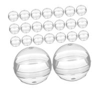Milisten 110 Pezzi Capsule a Macchina Gumball Bulk Piccolo Round per distributore Automatico Piccola Sfera Vuota di plastica Trasparente Container Gumball per Favore del Partito Transparent