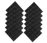 Milisten 12 Pannelli Fonoassorbenti Autoadesivi Isolanti Per Pareti, Pannelli Acustici Per Camera Da Letto e Studio Di Registrazione, Materiale Fonoassorbente Per Riduzione Rumore Interno