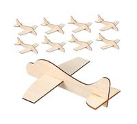 Milisten 15 Kit Aerei Legno Naturale da Assemblare per da Te per Sviluppare Abilità Manuali e Materiale Sicuro senza Vernici Educativo e Decorazione