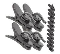 Milisten 15 Pezzi Clip Microfono in Plastica Piccole per Cavi Auricolari e Cuffie, Morsetto Compatto per Abbigliamento Presa Stabile, Supporto per Filo Microfono per Riunioni
