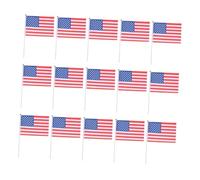 Milisten 15pezzi Bandiere Americane Mini Su Bastoncini Per Eventi Patriottici e Decorazioni Aste Per Sfilate e Raduni All Aperto
