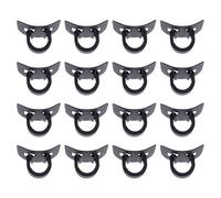 Milisten 16 Pezzi Clip Fissaggio Cavi Bici in Alluminio e Plastica Staffe C-clips per Freno e Guaina Supporto Cavi Resistenti per Mountain e Strada Organizza e Proteggi i Fili del Telaio