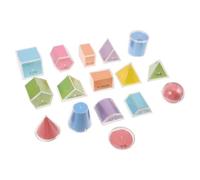 Milisten 16 Pezzi Forme Geometriche Insegnamento di Materiali di consumo