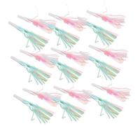 Milisten 18 Di Corni Con Frange Per Divertenti Bomboniere Riempitivi Corni Per Compleanni Eventi Feste Colorati Per Glitter In Plastica Metallizzata Stelle Filanti Feste