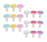 Milisten 18pezzi Testine Di Ricambio Per Limette Elettriche Per Accessori Per Manicure Con Testine Colorate Per Sicura e Pratica Delle Unghie Dei