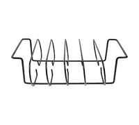 Milisten 1pezzi Costine in Ferro Supporto per Barbecue Accessorio per Grigliate per Cotture Lente e Arrosti Uniformi Materiale Resistente alle Alte Temperature