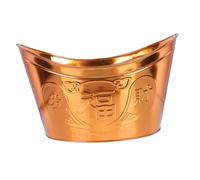 Milisten 1pezzi Inceneritore Di Sacrificio Cinese Secchio Di Combustione Color Oro Realizzato in Ferro Per Sacrifici Funerali e Decorazioni Aspetto Di D'oro