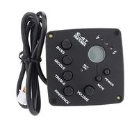 Milisten 1pezzi Pick-up Eq Sound e Chitarra Quattro Stadi Microfono Per Strumenti Musicali Folk Pick-up Nero