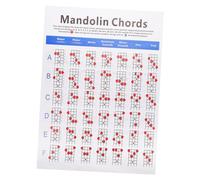 Milisten 1pezzi Tabella Degli Accordi Per Mandolino Poster Degli Accordi Note Sulla Tastiera Accessorio Pratico in Carta Patinata