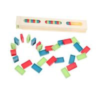 Milisten 1Set Giocattoli Domino per Colorati con Clip Collaborativo Stimola Creatività e Capacità Logiche Resistente e Facile da Maneggiare