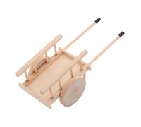 Milisten 1set Miniature Farm Cart with Hay Dollhouse Accessories for Scenes and Landscape Decorations Vintage Simulation Cart Model for Creative Play