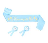 Milisten 1set Sash e Badge Per Futuri Genitori Decorazione Per Shower Include Sash Per Mamma e Distintivi Per Papà e Mamma Unico Per Feste Di Annuncio Della Gravidanza