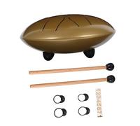 Milisten 1set Steel Tongue Drum Strumento Per Meditazione Educazione e Riabilitazione Mentale Accessori