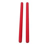 Milisten 2 Bacchette Percussive Legno per Strumenti Musicali Educativi con Design Vite Rosso per Insegnare Ritmi e Musicali AI Musicisti