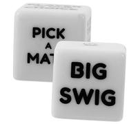 Milisten 2 dadi divertenti da gioco per adulti puntelli per feste per bar pub design unico per addio al nubilato incontri accessori per giochi