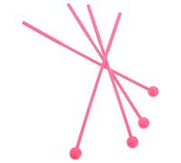 Milisten 2 Paia di Mazzuoli Percussione in Plastica Rosa per Xilofono e Marimba, Design Orff Compatto e Confortevole per Ragazzo Ragazza, per Educazione Musicale in Ambienti Interni