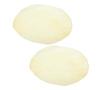 Milisten 2 Pelli per Tamburo in Pelle di Capra Naturale da 350mm, Coperture Resistenti e Leggere per Tamburi Africani, per Sostituzioni e Uso Musicale