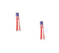 Milisten 2 Pezzi Americana con Usa e Streamers e Decorazione Patriottica per e per Memorial Day e Celebrazioni