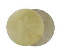 Milisten 2 pezzi Coperchi per Pelli Pelle Capra Naturale per Strumenti Percussione Compatibili con Vari Africani