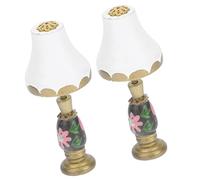 Milisten 2 Pezzi Di Lampada Casa Delle Bambole Lampada Da Tavolo In Miniatura Mini Casa Delle Bambole Lampada Bambola Lampada Delicata Mini Luce Casa Delle Bambole Lampada Da