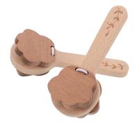 Milisten 2 Pezzi Giocattolo A Percussione Per In Legno Che Fa Rumore Mini Nacchere Giocattolo Strumenti Musicali In Legno Nacchere Per Maracas Percussioni A Mano