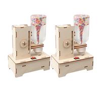 Milisten 2 Pezzi Kit Stem Tornado Maker per Simulatore di Tornado Manuale in Legno Non Tossico Gioco Educativo Scientifico per Apprendimento Precoce e Attività Scolastiche