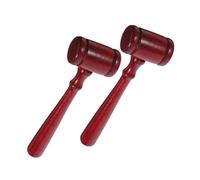 Milisten 2 Pezzi martello da giudice in legno martelletto dell'avvocato costume impostore martelletto del giudice signora Gavel Prop mini martelletti del giudice albero di loto rosso