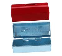 Milisten 2 Pezzi Mini Scatole Attrezzi Metallo delle Miniatura Compatta e Leggera per Decorazioni Garage e Miniatura