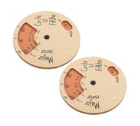 Milisten 2 pezzi Ruota per Accordi Legno Strumento Musicale per Musicisti Facile da Usare e Adattabile Strumento per Insegnamento e Pratica Musicale