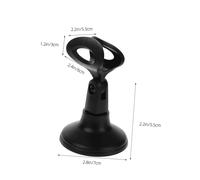 Milisten 2 pezzi Supporto Microfono da Tavolo Regolabile in Plastica con Base Rotonda Stabile Portamicrofono Desktop per Streaming Podcast e Conferenze Pronti All Design Facile da