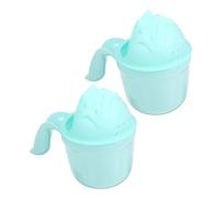 Milisten 2 Pezzi Tazza per Risciacquo Shampoo per Ragazzo Ragazza in Pp, Versatore Facile da Pulire Forma Adorabile per Genitori e Ragazzo Ragazza nel Kit Bagnetto