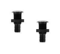 Milisten 2 Pz Outlet di di Yacht Marino Scafo per Tubo d'Acqua Accessori Stabilizzatori Accessori per Yacht Accessori Antiscivolo Kit umidità Fondo Antiscivolo Black Nylon