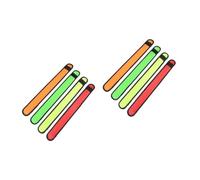 Milisten 2 Set Bracciali LED Luminosa per Corsa Notturna Set Giallo Alta visibilità per Sicurezza Jogging E Passeggiate Notturne 4 * 2