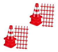 Milisten 2 Set Mini Coni Stradali per per Giochi Ruolo E Decorazioni per Ingegneria Giocattoli Creativi per Simulazioni 30 * 2