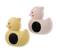 Milisten 2 Termometro Galleggiante per Bagnetto Ragazzo Misuratore e Portatile e Facile Adatto per Vaschetta Piscine e Bagni Design Cartoon Giallo Papera Rosa