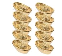 Milisten 20pezzi Mini Ingot Decorative Ornaments Miniature Wealth Luck Models for Doll Houses and Festive Decor