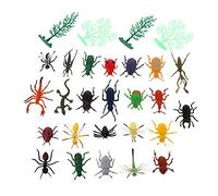Milisten 24Pezzi Figure Insetti Realistici Educativi per Giocattoli per Scoprire Natura Sicuri e Durevoli per Attività Didattiche e Giochi Creativi