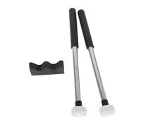 Milisten 2pezzi Bacchette Feltro Per Batteria Con Manici Metallo Antiscivolo Accessori Per Tongue Drum e Xilofono Per Maggiore Controllo e Precisione
