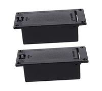 Milisten 2pezzi Box Per Batteria Per Pickup Attivo Per Chitarra e Basso Custodia Per Batteria Realizzata in Materiale Di Sostituisce Vecchia o Rotta Dimensioni Ridotte Senza Terminali e Vit
