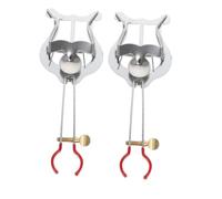 Milisten 2pezzi Leggio in Metallo Per Tromba e Clarinetto Clip Per Lira Per Spartiti Supporto Portatile Per Pagine Musicali Leggio Regolabile Per Sassofono e Bandisti