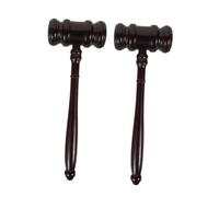 Milisten 2Pezzi Martelletto Legno per Giudice da Martello da Asta per Costumi Ruolo Design Elegante e Portatile Accessorio Professionale