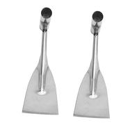 Milisten 2pezzi Pala Da Giardino in Acciaio Inossidabile Attrezzi Da Giardinaggio Per Casa e Giardino Piccola Pala Per Piantare e Diserbare Colore Argento