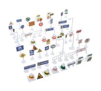 Milisten 2Set Stradali Miniature e Semafori Educativo per Stradali e Simulare Scene Come Sviluppo e Decorazione