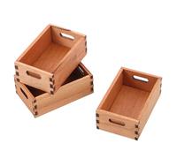 Milisten 3 Pezzi Miniature delle bambole Miniatura della casa delle bambole Piccolo decorazione della casa Light Brown